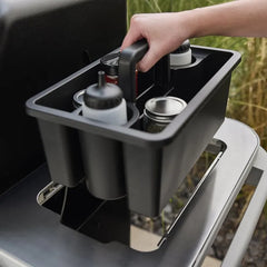 Weber Works™ Caddy with Tray Lid - Drops into Weber Works™ side table or XL side table
