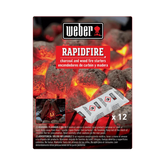 12 pc Rapidfire Fire Starters - Charcoal & wood fire starters