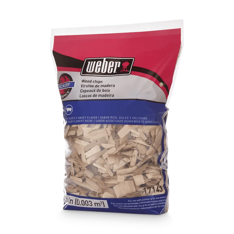 Hickory Wood Chips - 192 cu. in. (0.003 m³) bag