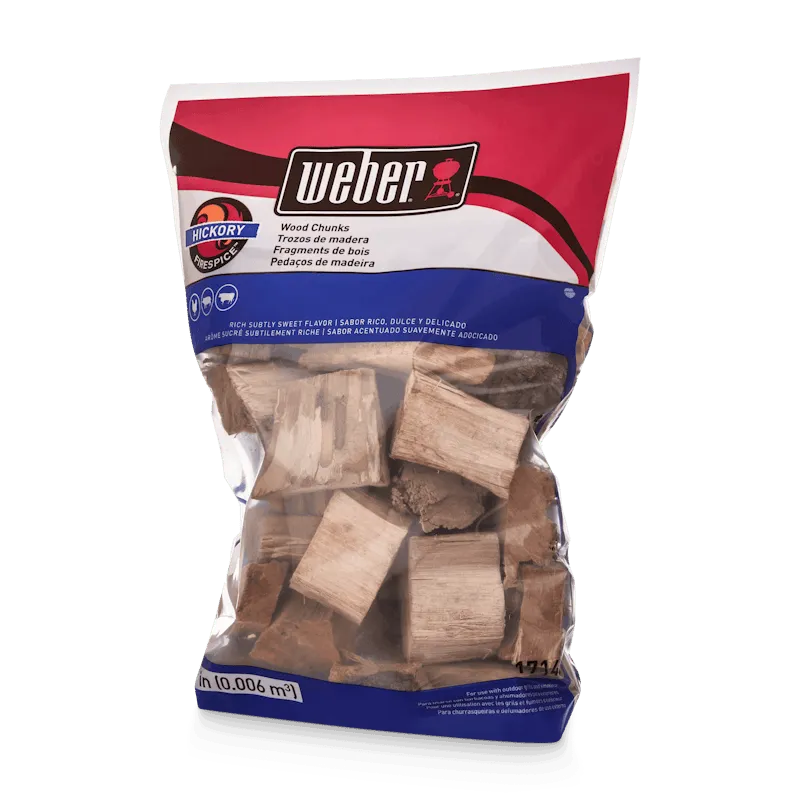 Hickory Wood Chunks - 350 cu. in. (0.006 m³) bag