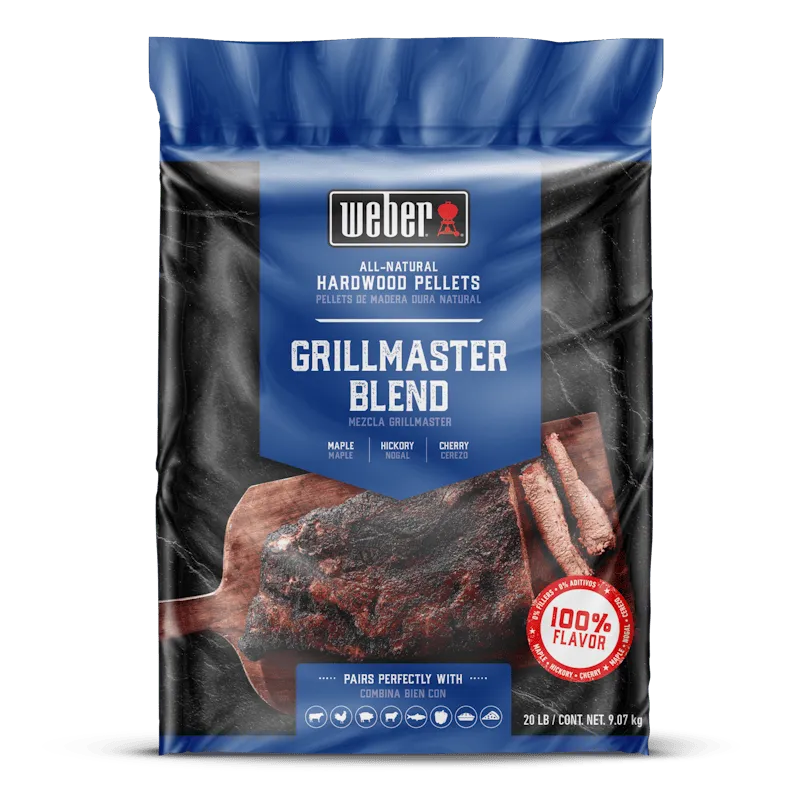 GrillMaster Blend All-Natural Hardwood Pellets - 20 lb bag of grill pellets