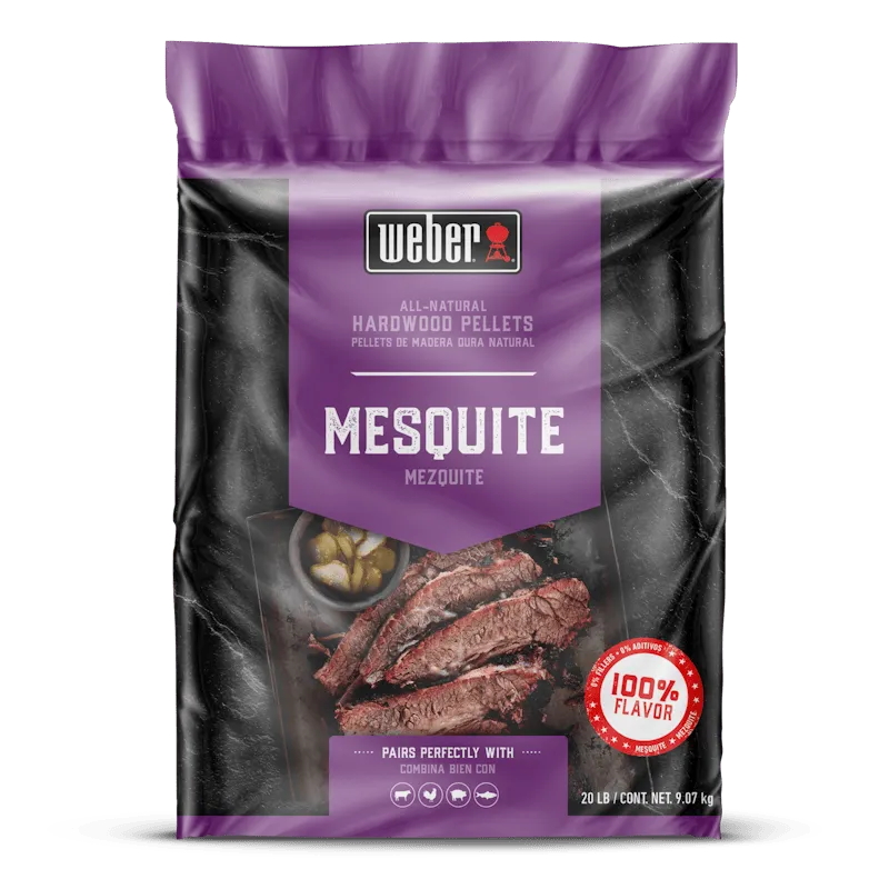 Mesquite All-Natural Hardwood Pellets - 20 lb bag of grill pellets