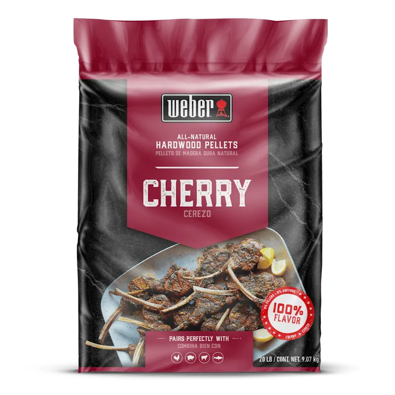 Cherry All-Natural Hardwood Pellets - 20 lb bag of grill pellets