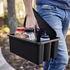 Weber Works™ Caddy with Tray Lid - Drops into Weber Works™ side table or XL side table