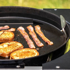 Rust-Resistant 22" Round Griddle Insert - Compatible with 22" Weber charcoal grills