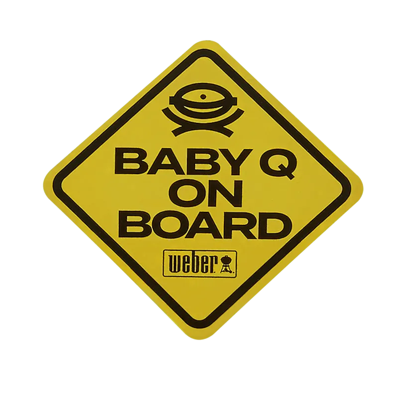 Limited Edition Weber "Baby Q on Board" Car Decal