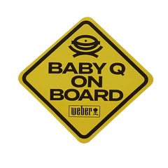 Limited Edition Weber "Baby Q on Board" Car Decal