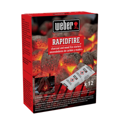12 pc Rapidfire Fire Starters - Charcoal & wood fire starters