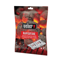 2 pc Rapidfire Fire Starters - Charcoal & wood fire starters